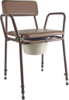 Height Adjustable Commode Chair #1