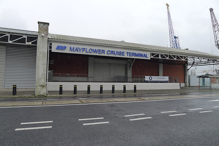 Entrance to the Mayflower cruise terminal